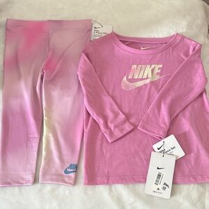 Nike Kids Gradient Pink Pajama Set